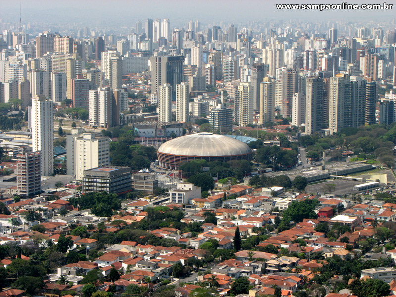 Foto aérea (Cartão Postal) do Ginásio do Ibirapuera Foto aérea (Cartão Postal) do Ginásio do Ibirapuera