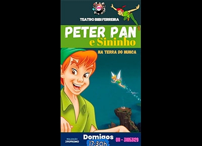 Peter Pan e Sininho na Terra do Nunca