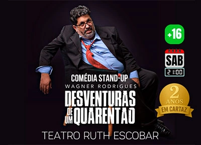 imagem ilustrativa espet�culo Wagner Rodrigues - Desventuras de um quarent�o