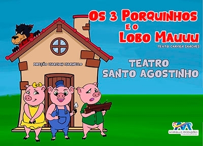 Os 3 Porquinhos e o Lobo Mauuu