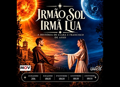 imagem representativa do espet�culo Irmão Sol, Irmã Lua, no Teatro