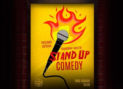 Tradicional Noite De Stand Up Comedy