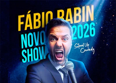 imagem representativa do espet�culo F�bio Rabin: Novo show na Zona Norte