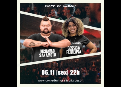 Richard Sakamoto e Gessica Ferreira