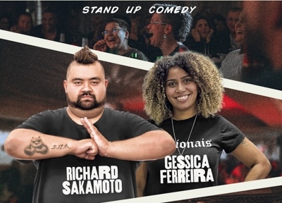 Richard Sakamoto e Gessica Ferreira