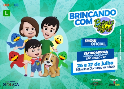Brincando com Bento e Tot no Teatro Mooca