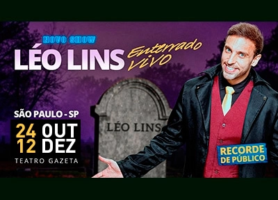 imagem ilustrativa espet�culo L�o Lins - Enterrado Vivo - Novo show