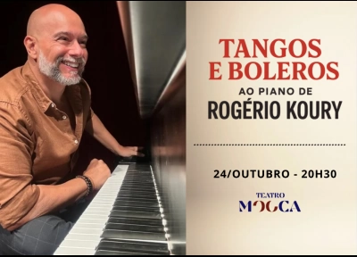 Tangos e Boleros ao Piano de Rogrio Koury no Teatro Mooca