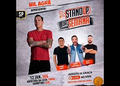 imagem representativa do espet�culo Stand-up da Semana 12 de Janeiro