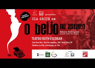 imagem representativa do espetáculo O Beijo no Asfalto