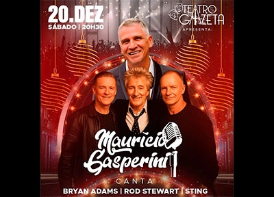 imagem ilustrativa espet�culo Mauricio Gasperini canta Rod Stewart, Bryan Adams, Sting