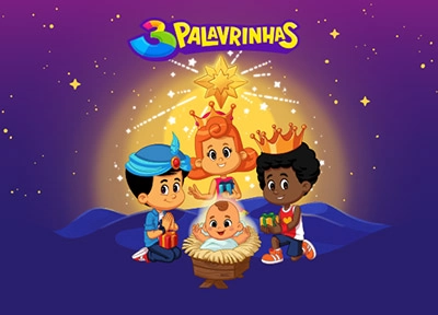 imagem ilustrativa espetculo 3 Palavrinhas - Especial de Natal