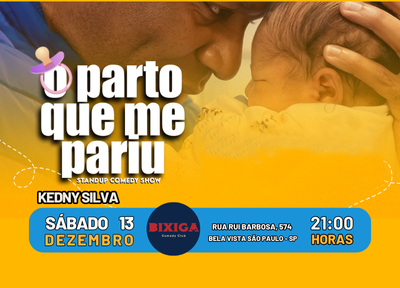 imagem representativa do espetculo Kedny Silva em O Parto que me Pariu Stand Up Comedy