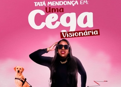 imagem representativa do espet�culo Tata Mendo�a em uma Cega Vision�ria