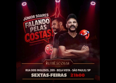 imagem representativa do espet�culo Falando Pelas Costas!, com J�nior Soares