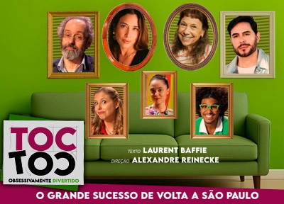 imagem ilustrativa espet�culo Toc Toc - Obsessivamente Divertido