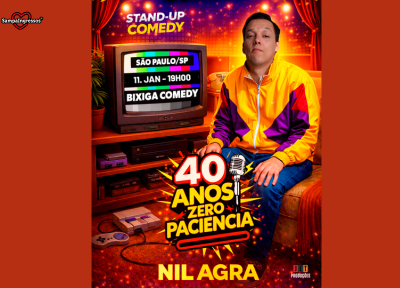 imagem representativa do espet�culo Nil Agra - 40 Anos Zero Paci�ncia