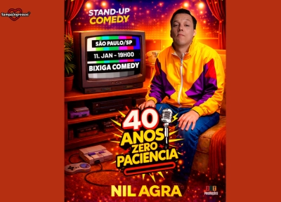 imagem ilustrativa espet�culo Nil Agra - 40 Anos Zero Paci�ncia