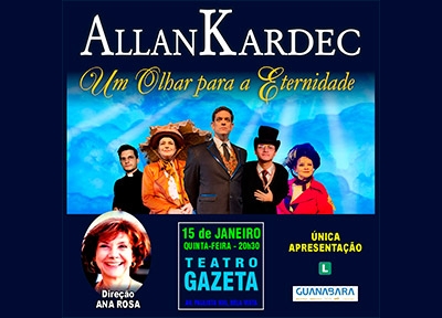 imagem representativa do espet�culo Allan Kardec - Um olhar para a eternidade
