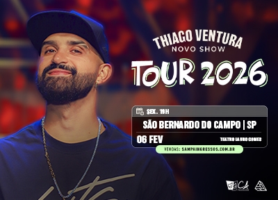 imagem representativa do espet�culo Thiago Ventura - Lado a Lado - S�o Bernardo do Campo