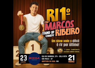 imagem representativa do espet�culo Ri Primeiro com Marcos Ribeiro - Stand Up Comedy