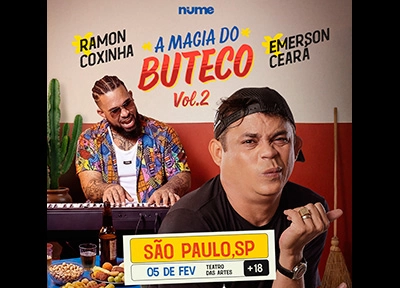 imagem ilustrativa espet�culo Emerson Cear� e Ramon Coxinha em A Magia do Buteco