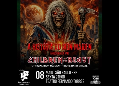 imagem ilustrativa espet�culo Children of the Beast - A Hist�ria do Iron Maiden