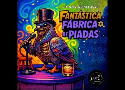 imagem representativa do espetáculo Fantástica Fábrica de Piadas