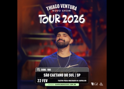 imagem representativa do espetáculo Thiago Ventura - Lado a Lado - São Caetano do Sul