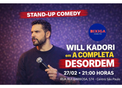 imagem representativa do espetáculo Will Kadori em A completa Desordem - Stand up no Bixiga Comedy