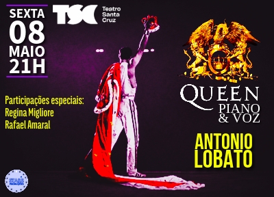 imagem representativa do espetáculo Queen Piano e Voz Com Antonio Lobato