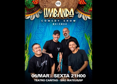 imagem representativa do espetáculo Umbanda Comedy no Teatro Caritas