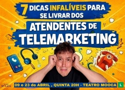 imagem representativa do espet�culo 7 Dicas Infal�veis pra se Livrar dos Atendentes de Telemarketing