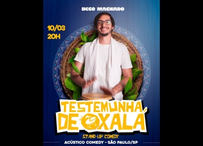 imagem representativa do espet�culo Deco Machado em Testemunha de Oxal�