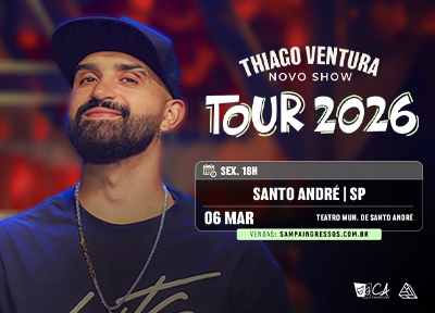 imagem representativa do espet�culo Thiago Ventura - Lado a Lado - Santo Andr�