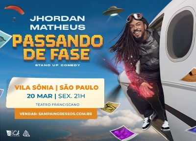 imagem representativa do espet�culo Jhordan Matheus - Passando de Fase - Vila S�nia