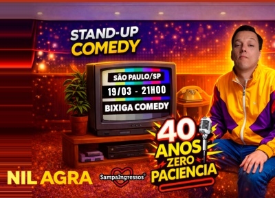 imagem representativa do espet�culo Nil Agra - 40 anos Zero Paci�ncia