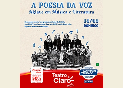 imagem ilustrativa espet�culo A Poesia da Voz: AKLAVE em M�sica e Literatura