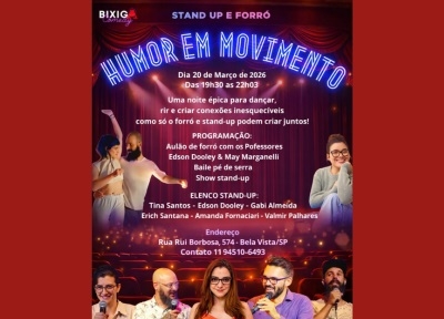 imagem representativa do espet�culo Humor em Movimento - Stand up comedy