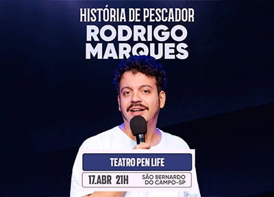 imagem ilustrativa espet�culo Rodrigo Marques - Hist�ria de Pescador - SBC