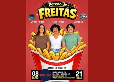 imagem representativa do espetáculo Porção de Freitas - Stand Up Comedy