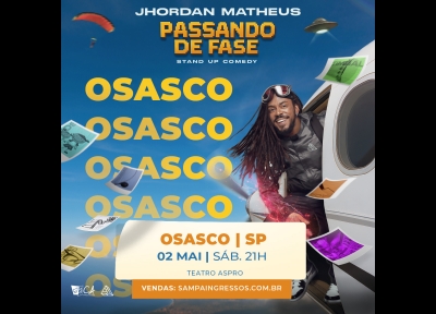 imagem representativa do espet�culo Jhordan Matheus - Passando de Fase em Osasco