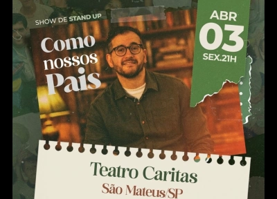imagem ilustrativa espet�culo Afonso Padilha - Como Nossos Pais - Teatro Caritas