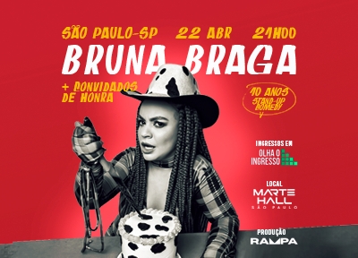 imagem representativa do espet�culo Bruna Braga - 10 anos Stand-up Comedy