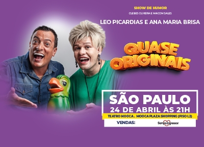 imagem representativa do espet�culo L�o Picardias e Ana Maria Brisa em Quase Originais