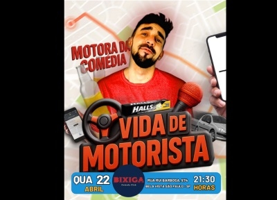 imagem representativa do espetáculo Motora da Comédia em Vida de Motorista