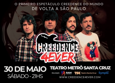 imagem representativa do espet�culo Creedence 4Ever no Teatro Santa Cruz