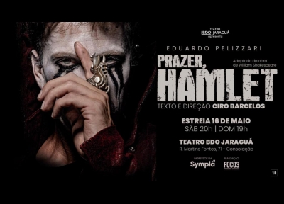imagem representativa do espet�culo Prazer, Hamlet com Dudu Pelizzari