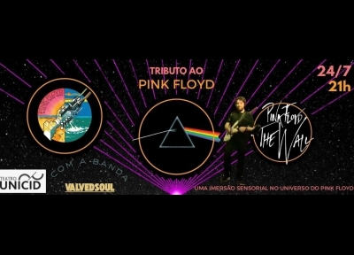 imagem representativa do espet�culo Tributo ao Pink Floyd: Uma Jornada Al�m do Tempo com a Banda Valvedsoul