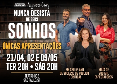 imagem representativa do espet�culo Nunca Desista de Seus Sonhos
